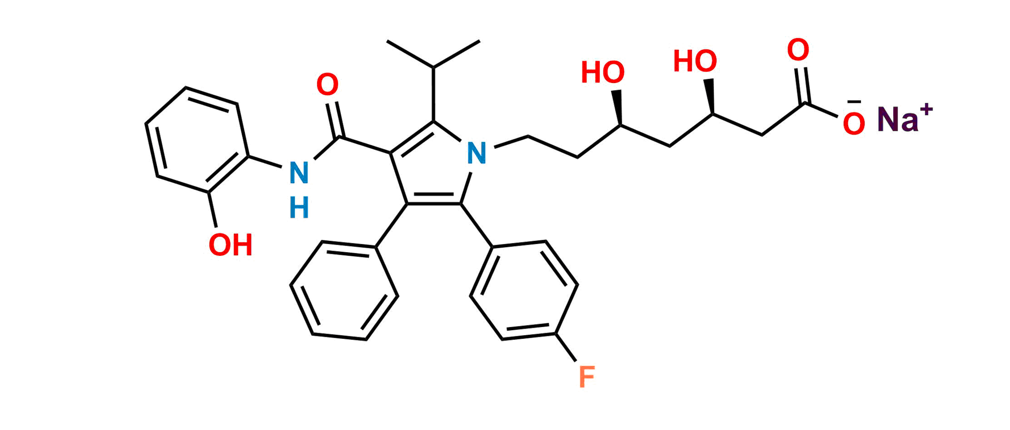 Atorvastatin 2-Hydroxy Analog Sodium salt